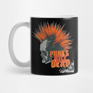 The Skullhead of Punks not Dead Mug